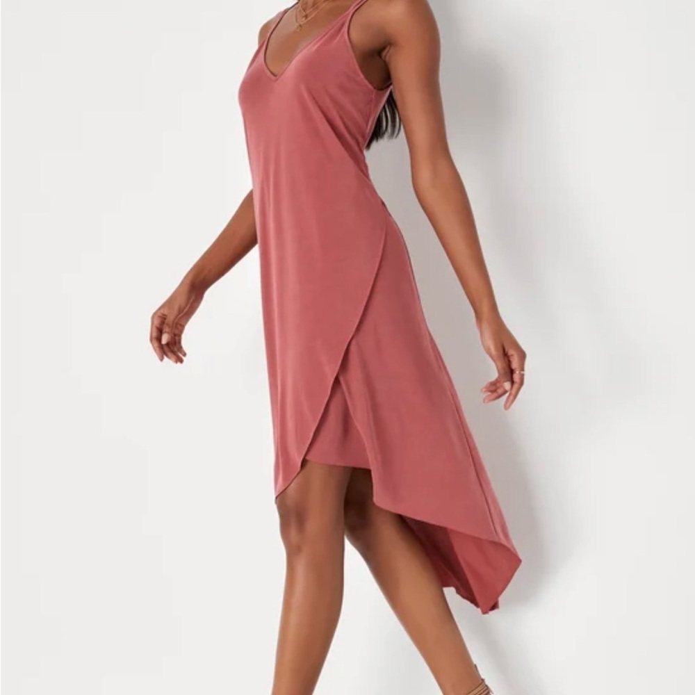 Lulus Lush Hi-Low Midi Dress XL - Picture 3 of 8